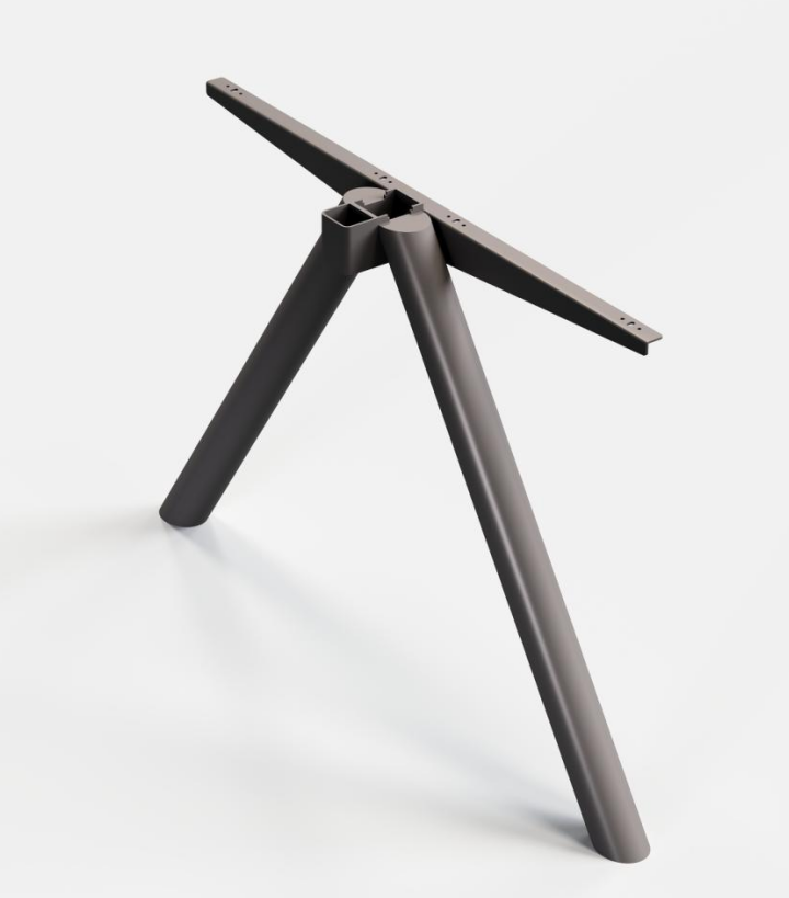 ZG-PJ011 textured black steel desk frame
