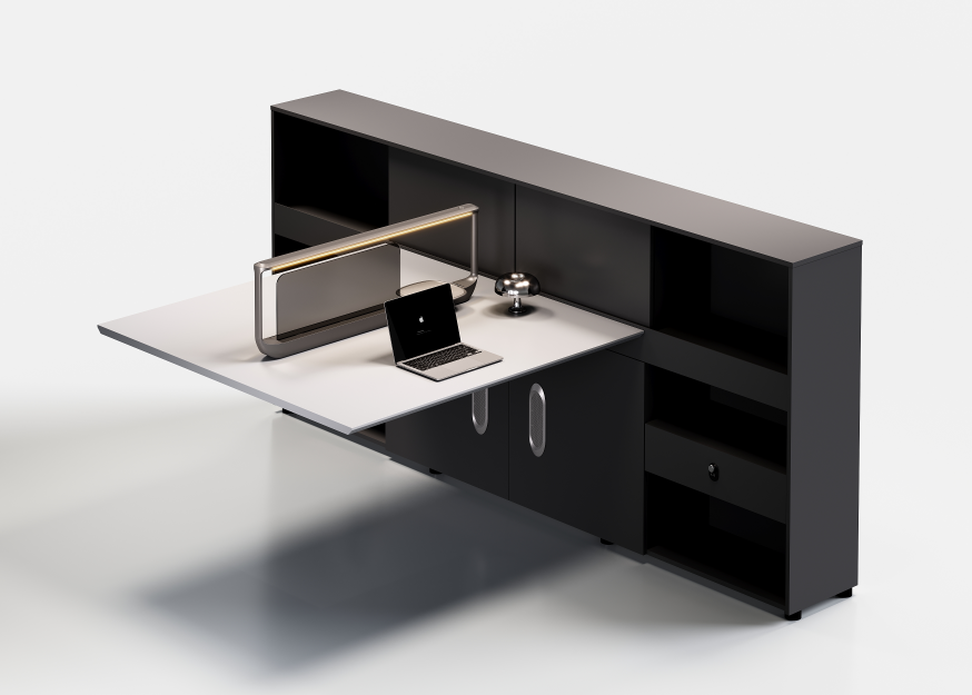Zhen 02 P03C-2A two-person workstation extension with long storage