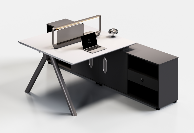 Zhen 02 P04C-2 two-person workstation with long storage