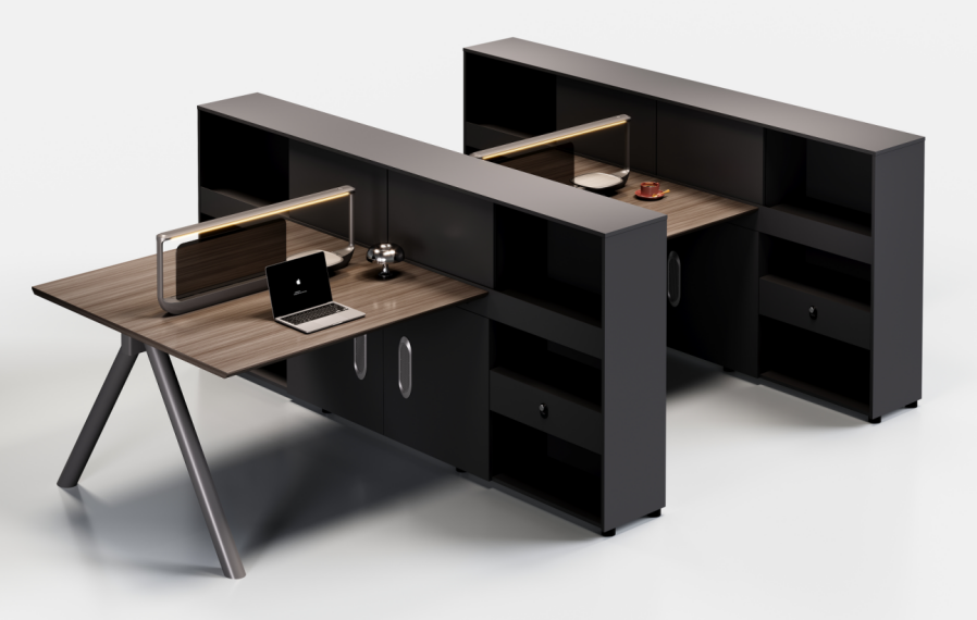Zhen 03 P03C-4 four-person workstation with long storage