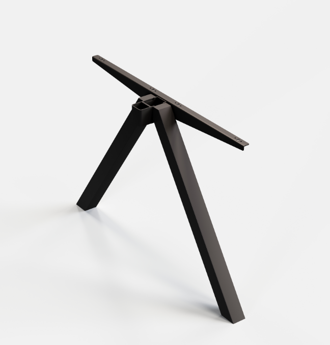 ZG-PJ011-A textured black steel desk frame